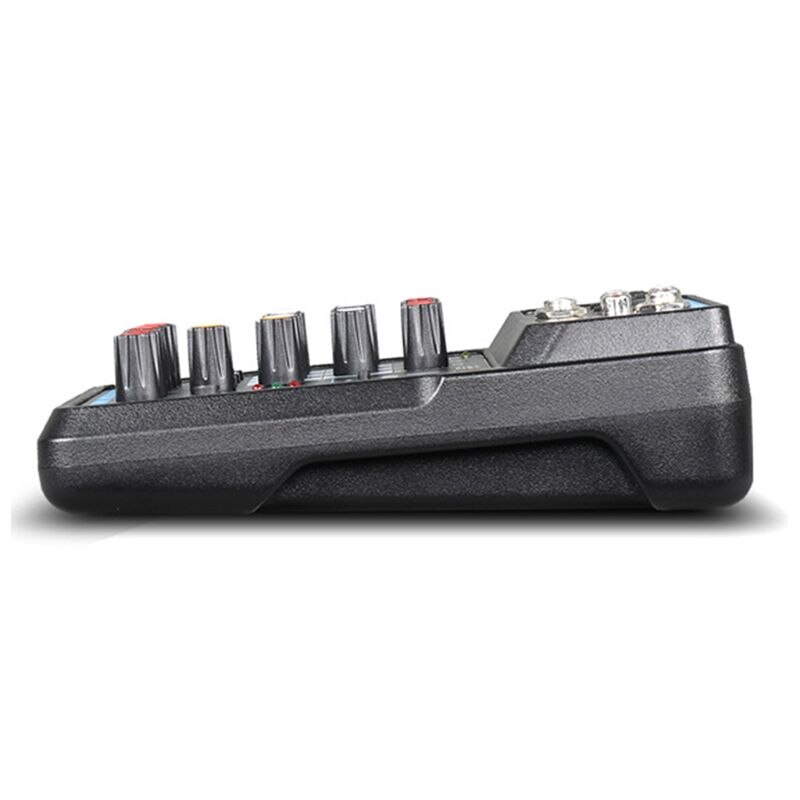 4Channel Digital Mixer Console with Bluetooth USB 48V Phantom Power for DJ