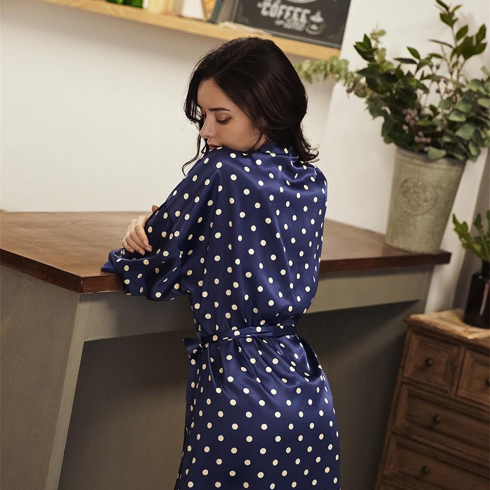 Women sleepwear 4Pcs Satin Silk Pajamas Cardigan Nightdress Bathrobe Robes Underwear Sleepwear пижама женская