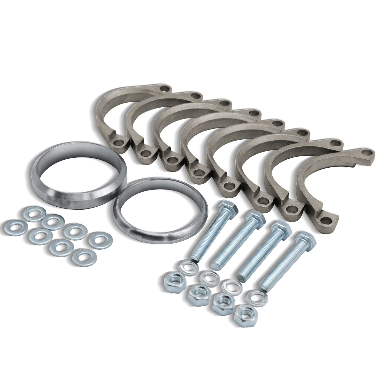 Exhaust Flange Repair Pipe Kit Metal Exhaust Flange Muffler Back Box Repair Clamp Brackets for BMW E46 M3 &amp; Z4M