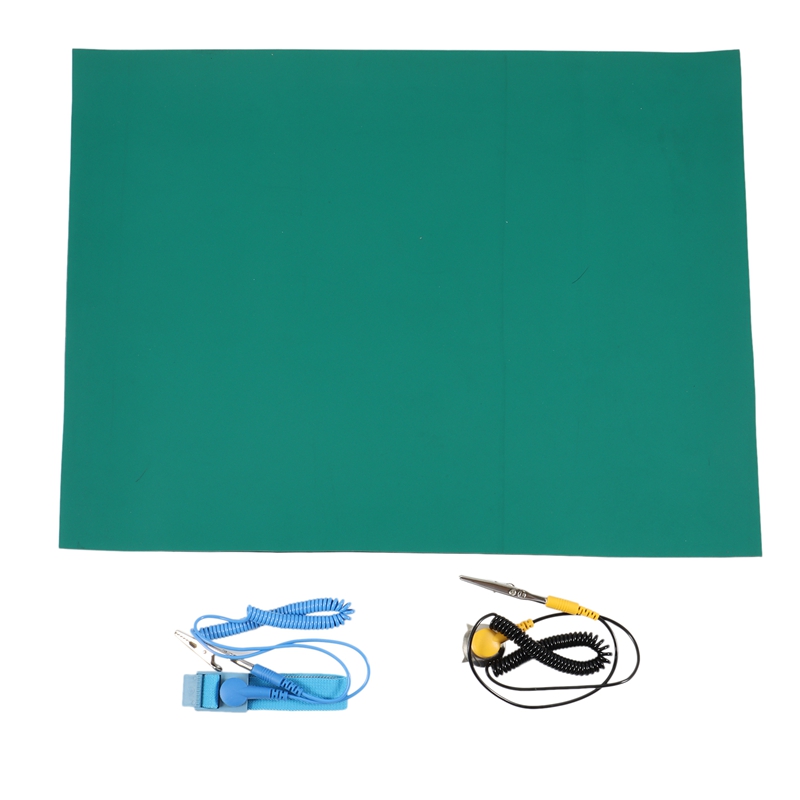 ESD Anti-Static Table Mat + Ground Wire + ESD Wrist Strap For Mobile Phone Solder Repair