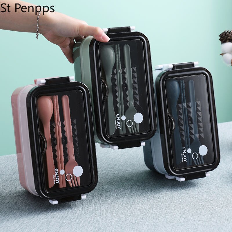 Lunch Box Bento Box Voor School Kids Kantoormedewerker 2 Lagen Microwae Verwarming Lunch Container Voedsel Opbergdoos
