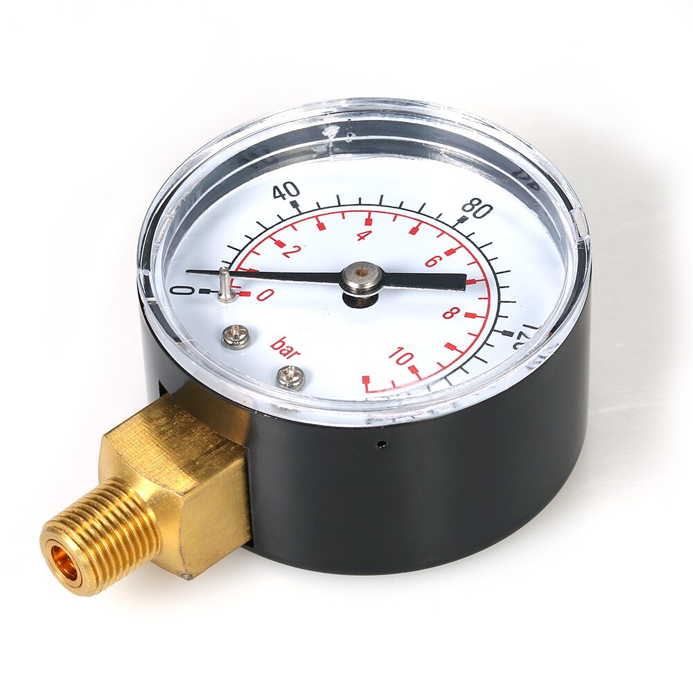 Pressure Gauge Meter 0~160psi0~11bar Manometer Dual Scale Mechanical Pressure Gauge Pool Filter Aquarium Water Air Gas Barometer