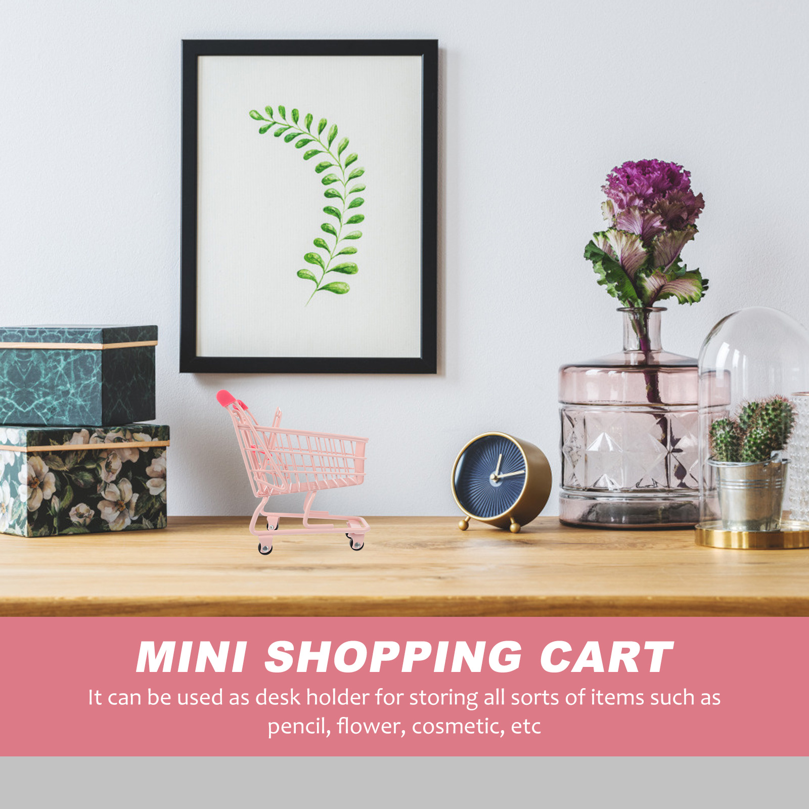 Chic Supermarket Handcart Mini Trolley Models Mini Shopping Cart