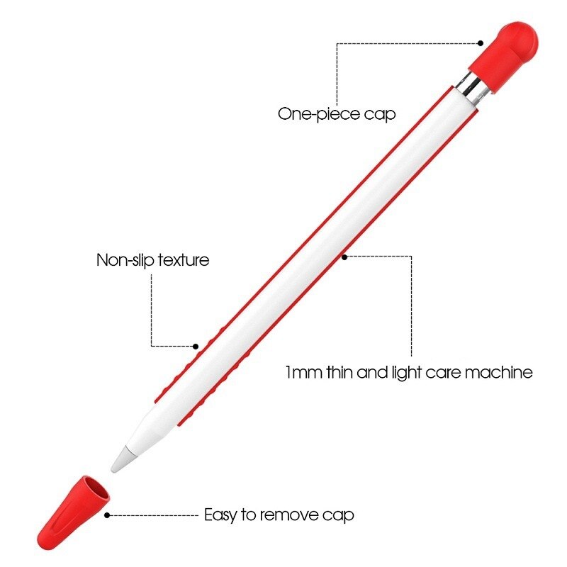 Silicone manchon capuchon pointe porte-couvercle tablette tactile stylet pochette manchon pour Apple crayon 1 génération étui pour ipad crayon