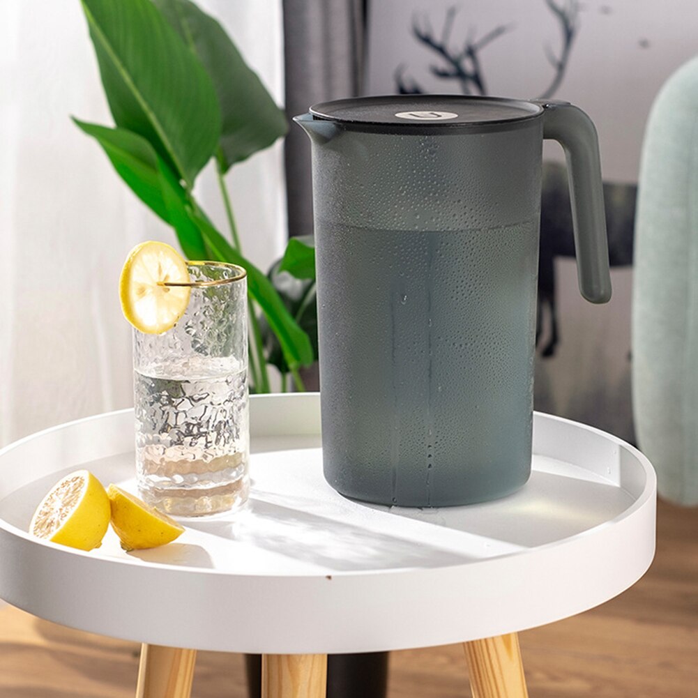 2000/2500ml Clear Water Pitcher Large Capacity WaterPot Cold Water Jug Kettle Ergonomic Handle Water Container Bottle Drinkware