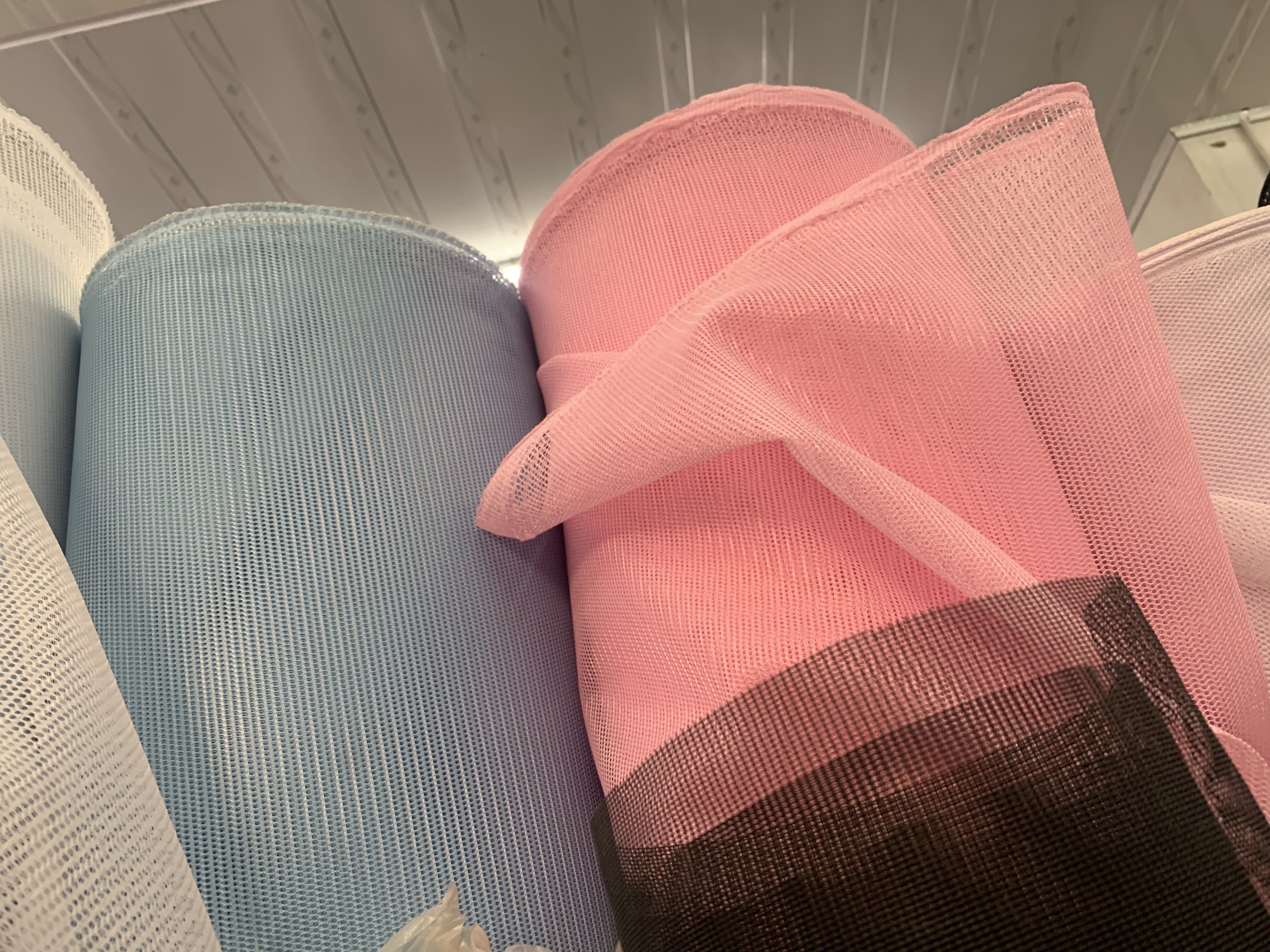 Solid Color Good Thick Net Yarn Mesh Cloth Gauze Polyester Fabric, hat mesh 150x50cm