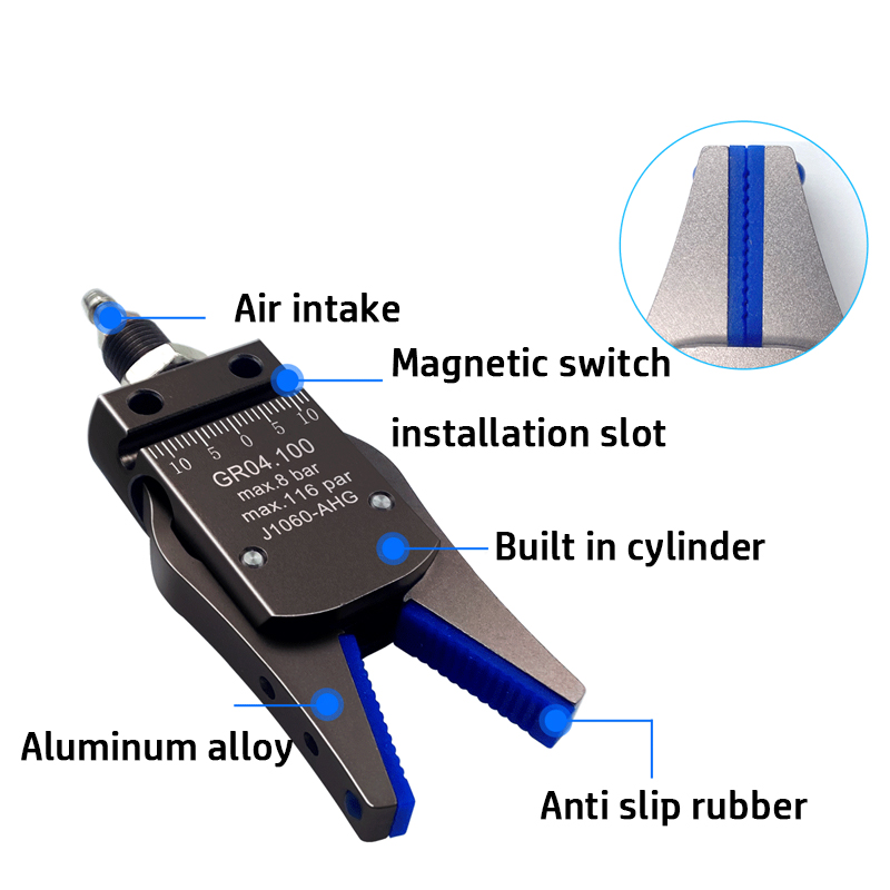 Mini-Greifer der Manipulator befestigung mit magnetischem Induktion schutz für Höhle Spritzguss zylinder für pneumatische Vorrichtungen