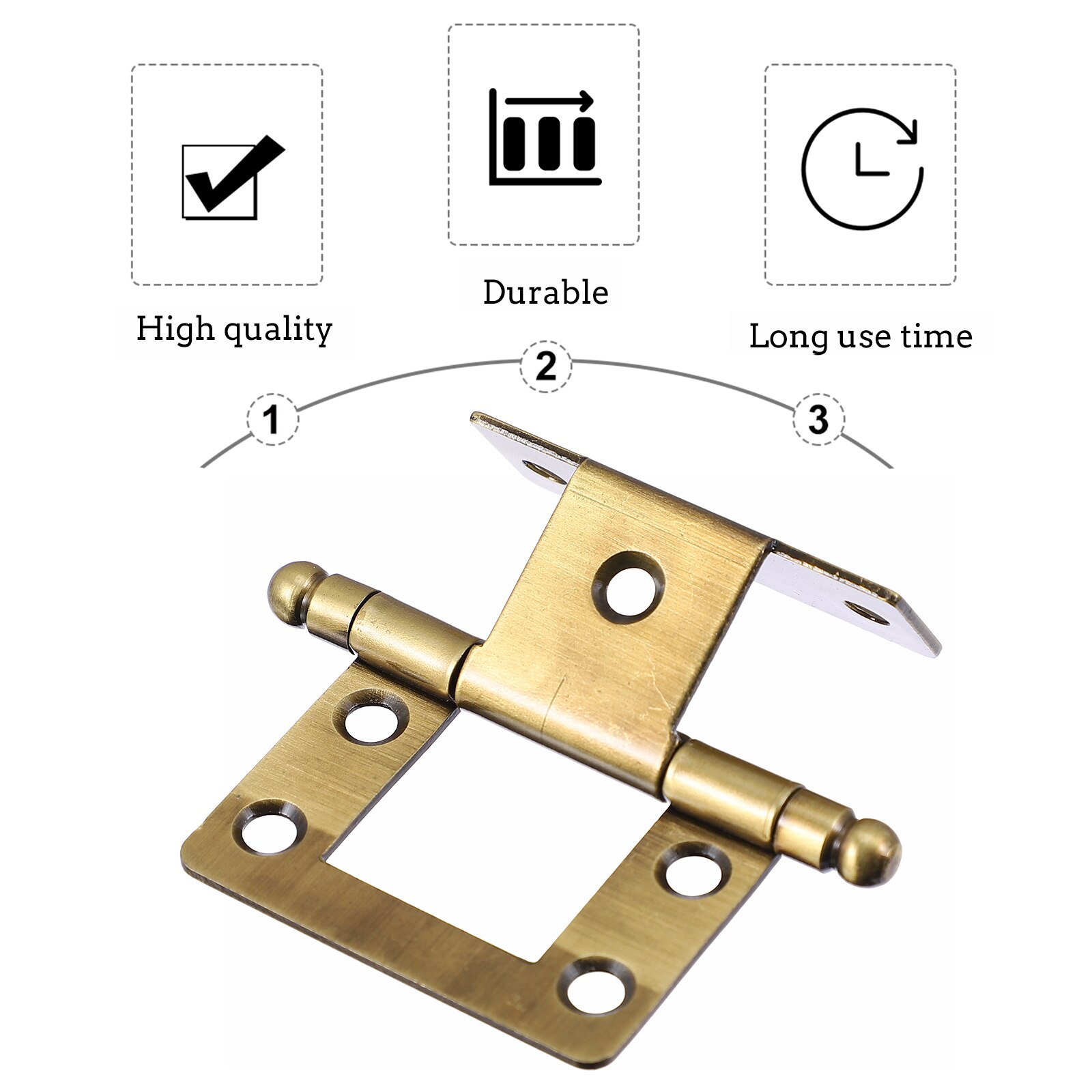 Iron hinges for cabinet doors