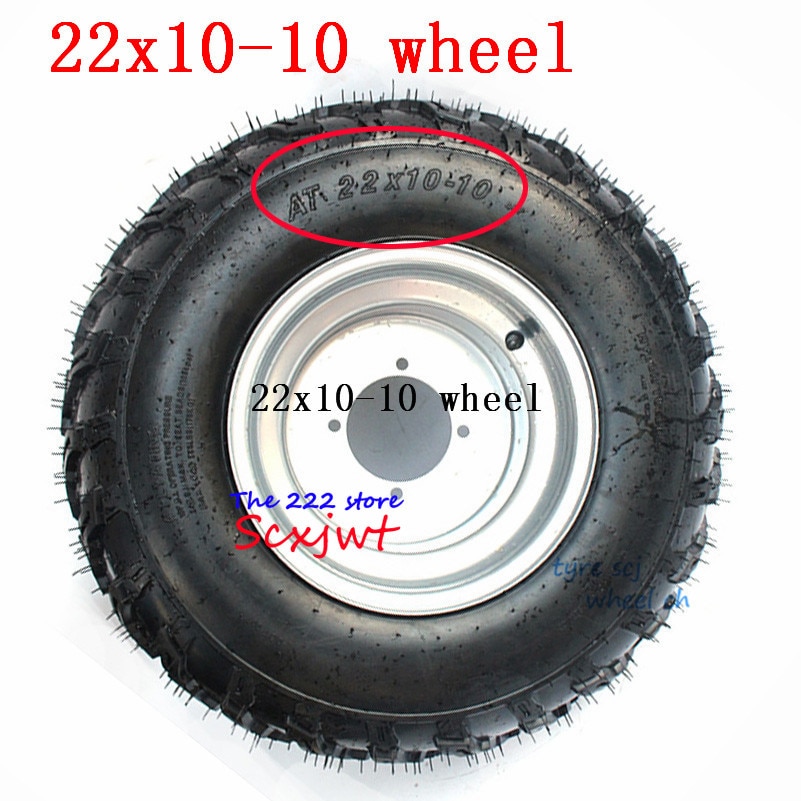 22x10-10 4Ply Snow / Mud Tire Lawnmower Garden Tractor ATV Buggy Go Karts Vacuum Tyre and Wheel Hub 22x10.00-10 Wheels