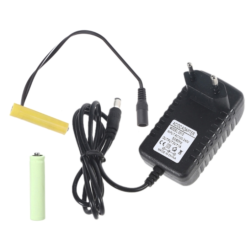 Batterie-Eliminatoren ersetzen 2 AAA-Batterien, Netzteil-Adapter für LED-Gebühr: Schwarz