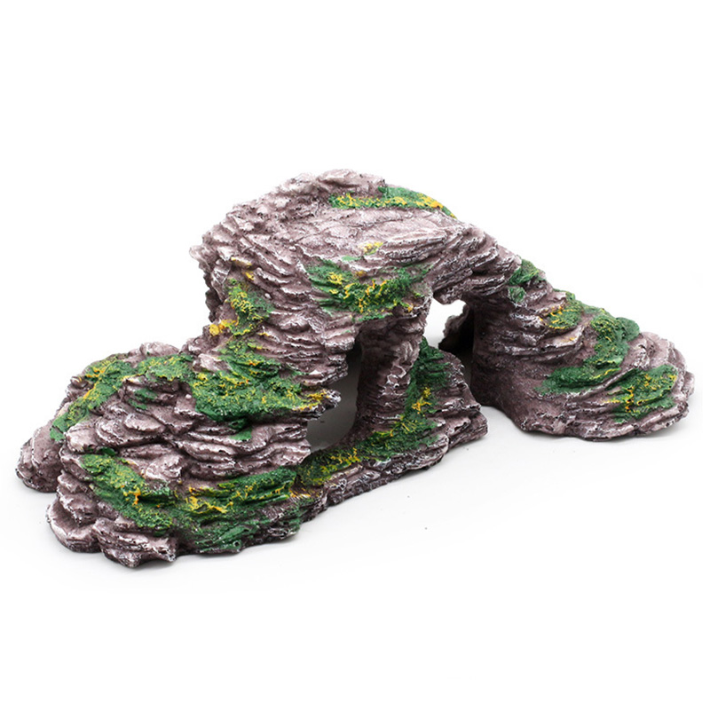 Harz Schildkröte Reptil Plattform Spielzeug Aalen Rampe Fisch Panzer Insel Wasser Klettern Lebensraum Ornament Aquarium Amphibien Treppe