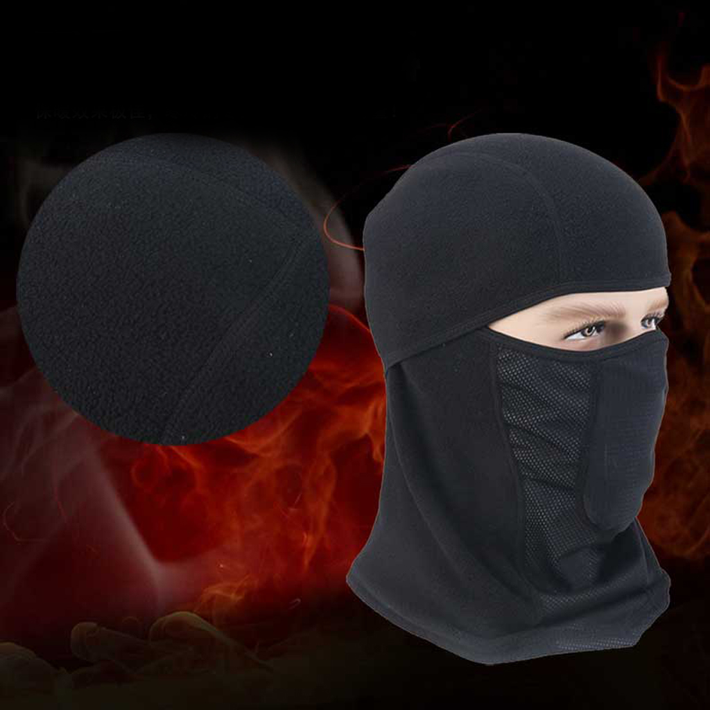 Outdoor Ski Hat Balaclava Motorcycle Full Face Mask Face Protection Black Moisture Absorption Function