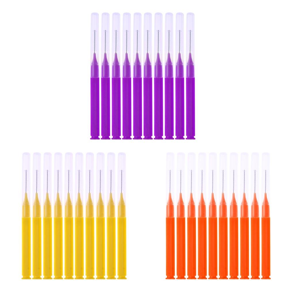 Interdental Brush 8pcs/Pack I Type Interdental Brush Dental Cleaning Brush Massage Toothpick Cleaning Dental Brushes Teeth Care