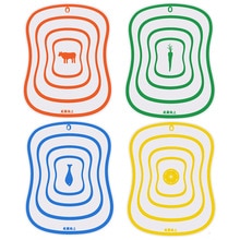 Tabla de cortar de plástico antideslizante, corte de cocina esmerilado, herramientas para carne y verduras, accesorios de cocina de 40x30 CM, 1 Uds.