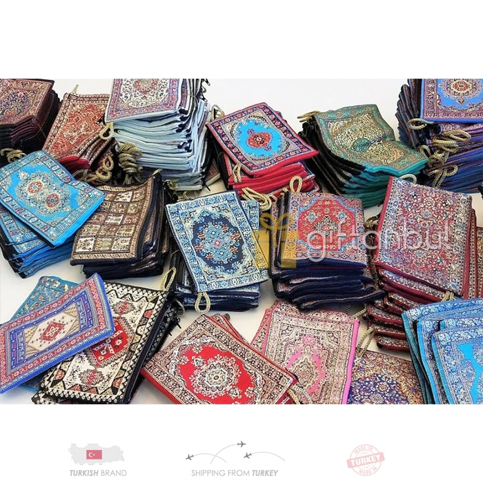 Türkische Geldbörse Traditionellen Teppich Böhmischen Taschen Handliche Lagerung Make-Up Taschen Orientalischen Reißverschluss Umschlag Taschen