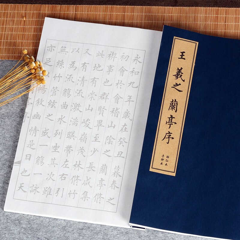 Chinese Calligraphy Copybook Small Regular Script Copying Book Running Script Scriptures Poem Copybook Calligraphy Practice: E