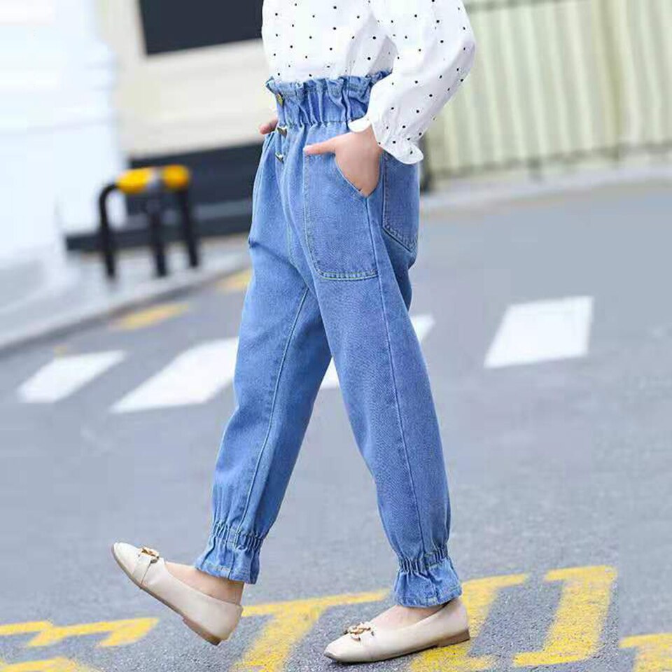 Pantalones para bebés para niños y niñas, pantalones de ocio cálidos de algodón y otoño, pantalones vaqueros, ropa para niños, pantalones vaqueros 4 5 6 7 8 9 10 11 12 13 años