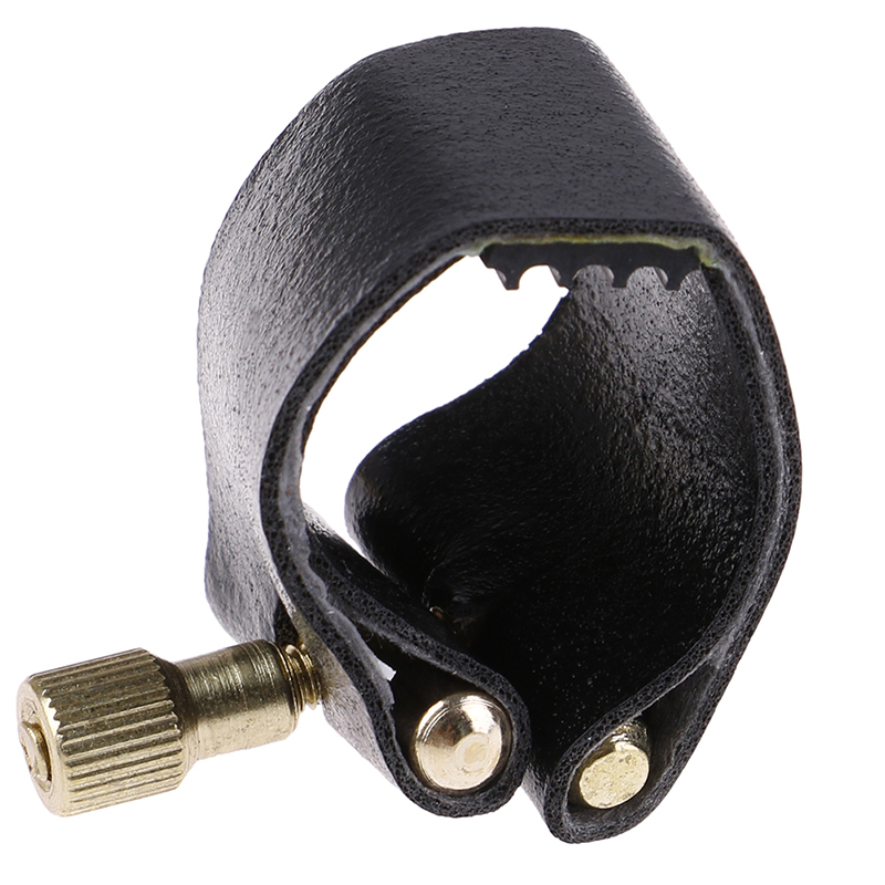 IRIN Black Artificial Leather Alto Sax Ligatures Fastener For Alto Sax Saxophone Rubber Mouthpiece Artificial Leather Sax Parts