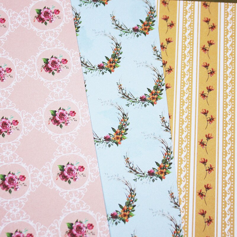 24 sheet Journal Romantic Wedding background paper Scrapbooking origami papers for card making album scrapbook craft supply