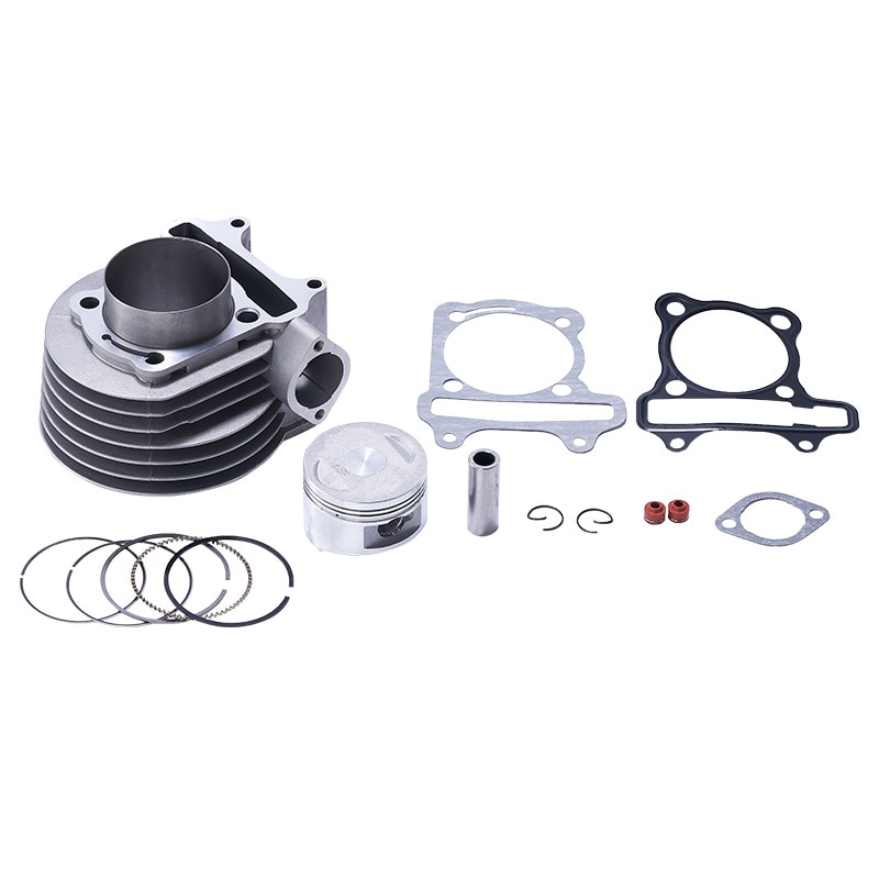 Motorcykel cylinder sæt 61mm boring til  gy6 gts 175 gts 175 161 qmk motor scooter knallert cylinder samling