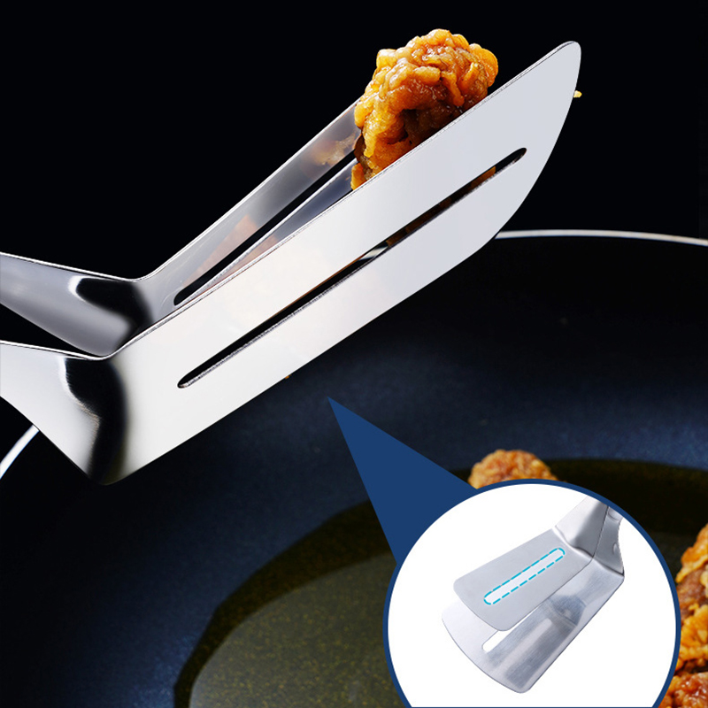 Multifunctional 304 Stainless Steel Food Clip Kitchen Utensils Fried Fish Steak Drain Fried Chicken Wings Bread Clip