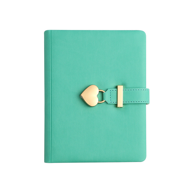 B6 Retro Key Clasp Notebook Notepad Student Diary Hand Ledger Box: Pink
