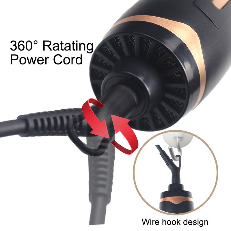 Air brush hårfön borste hårfön volumizer anti-skållnings negativ jonisk plattång borste salong fön