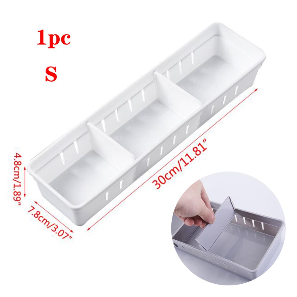 Drawer Dividers, Drawer Divider Organizers 5PCS DIY Plastic Grid Adjustable Plastic Divider Household Storage Makeup: C--S