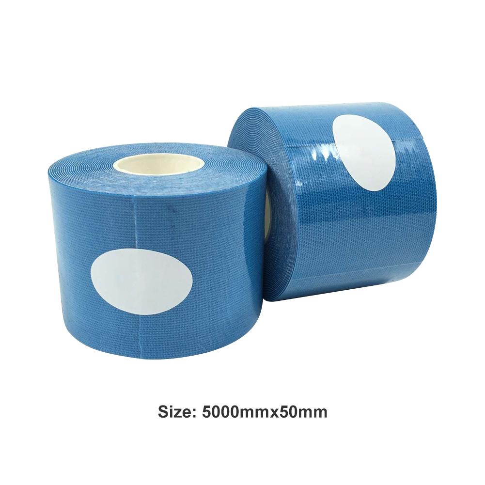 Kestävä urheilullinen itseliimautuva teippi urheilu itseliimautuva elastinen side kääreteippi elastoplasti polvipehmusteisiin: Sininen