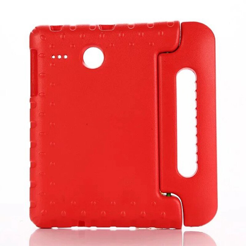 Coque for Samsung Galaxy Tab E 8.0 SM-T377 T375 T378 Case Kids Shockproof EVA Case for Samsung Tab E 8.0 T377 Cover Stand: red
