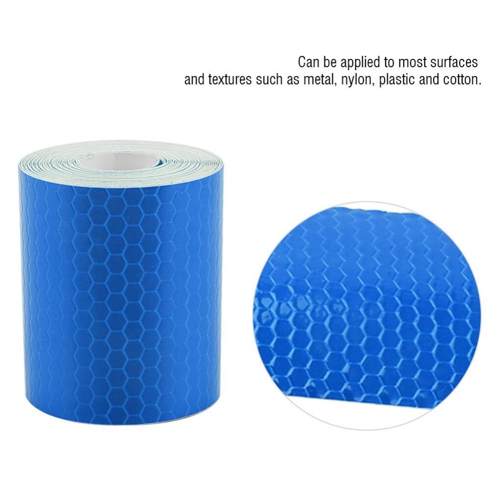 Bicycle Car Reflective Tape Reflective Bicycle Stickers Adhesive Tape For Bike Safety blue red silver green Reflective Bike