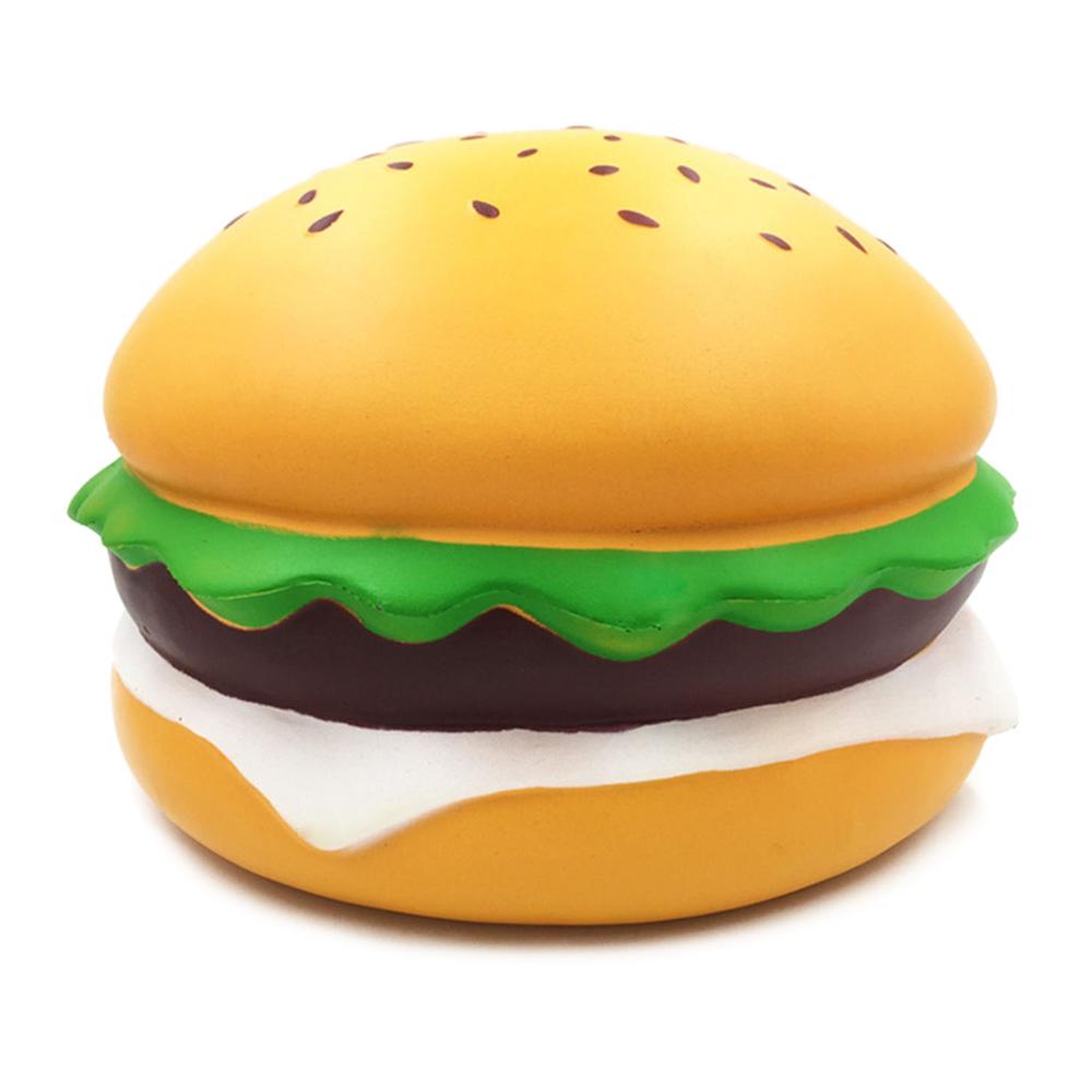 Besegad gros gros Squishies doux Squishi mignon gâteau alimentaire jouet lente montée presser pour enfant soulage Stress anxiété Anti Stress: Hamburger 1
