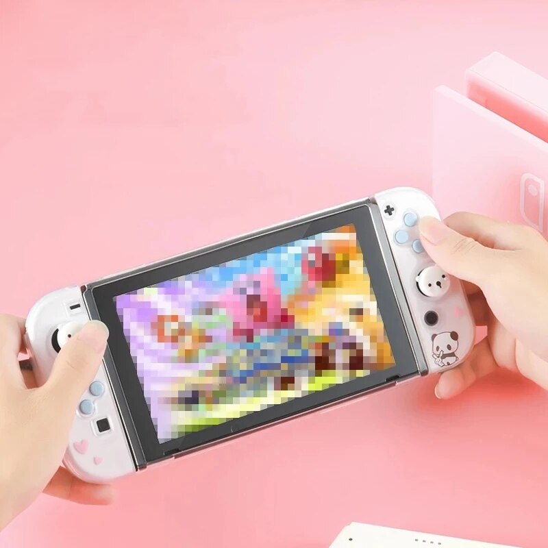 Coque de Protection colorée en TPU pour Nintendo Switch, motif de dessin animé, Joycon, pour contrôleur