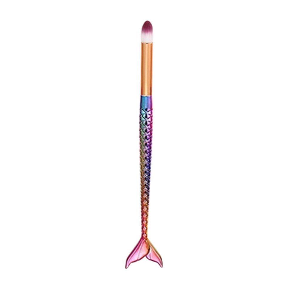 4*4*20 Cm 1 Pcs Fony Make Up Fan Blush Borstels Cosmetische Concealer Mermaid Borstel Maquiagem Borstels tool