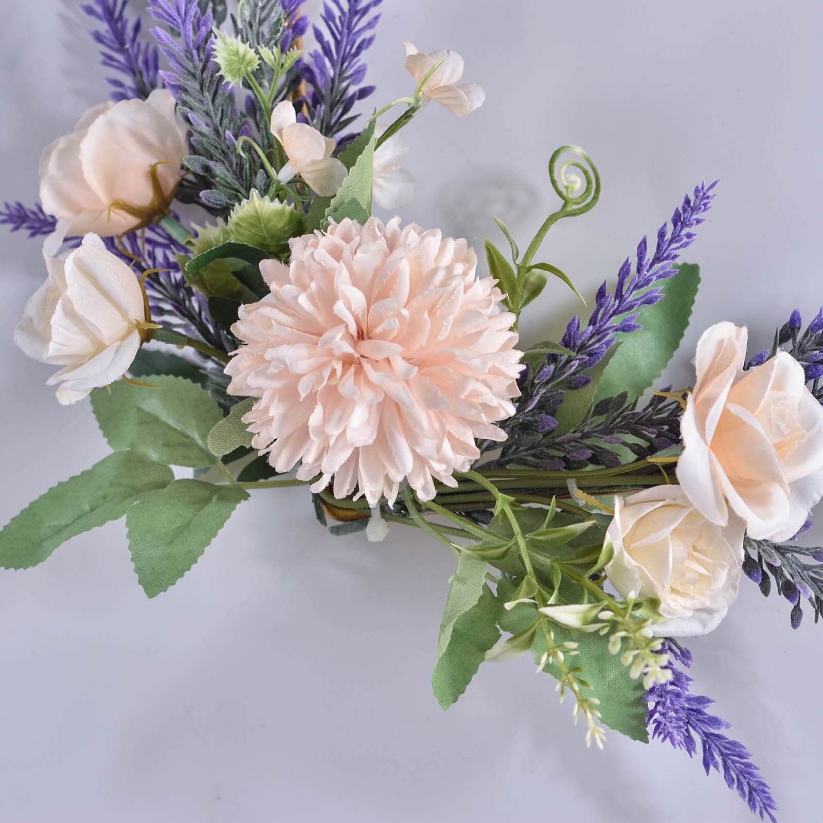 Diy Krans Guirlande Kunstbloem Simulatie Smeedijzeren Lente Bloem Plant Garland Home Wieden Muur Opknoping Decoratie