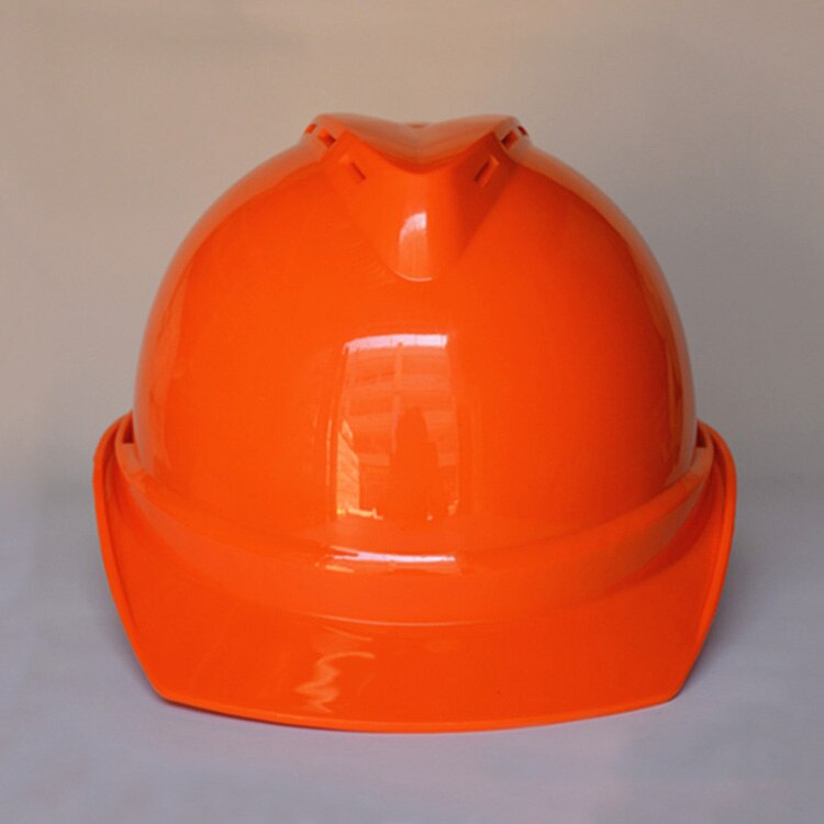 Safety Helmet Work Cap High-strength ABS Material Summer Breathable Construction Helmets Protective Hard Hat Logo Print Service: Orange