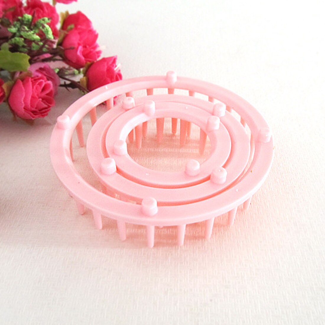 1Set Diy Weven Gereedschap Schepper Garen Naald Hobby Weefgetouw Breien Machine Kleur Stiksels Gereedschap Bloem Weefgetouw Breien Wollen