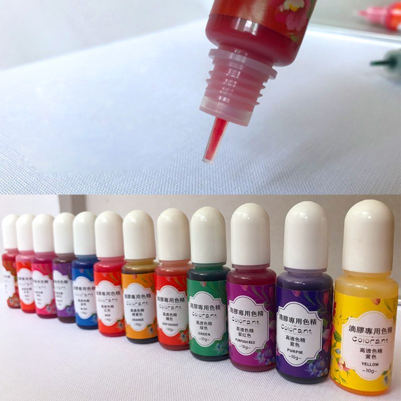 13 Colors Epoxy UV Resin Coloring Dye Liquid Epoxy... Grandado