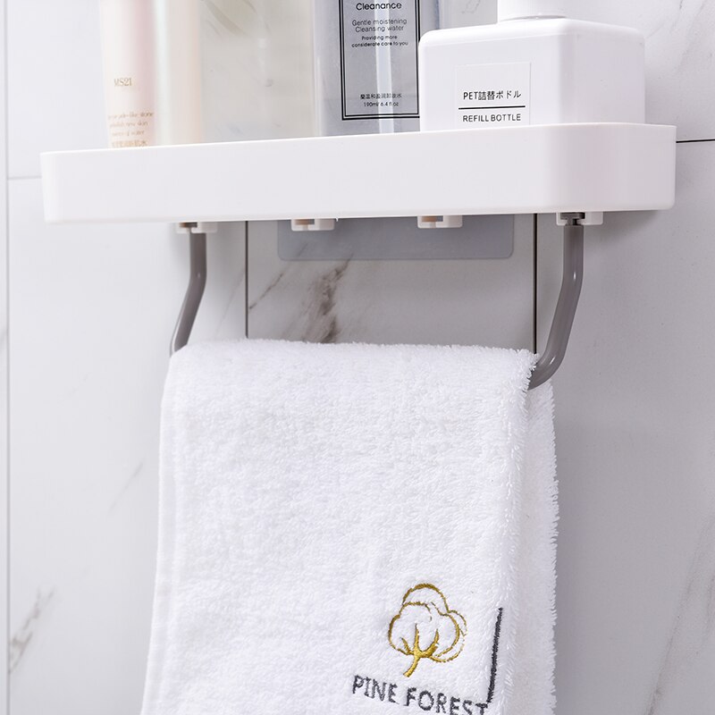 Badkamer Rekken Muur Opslag Rack Organizer Voor Douche Houder Wc Zuignap Opbergrek Accessoires