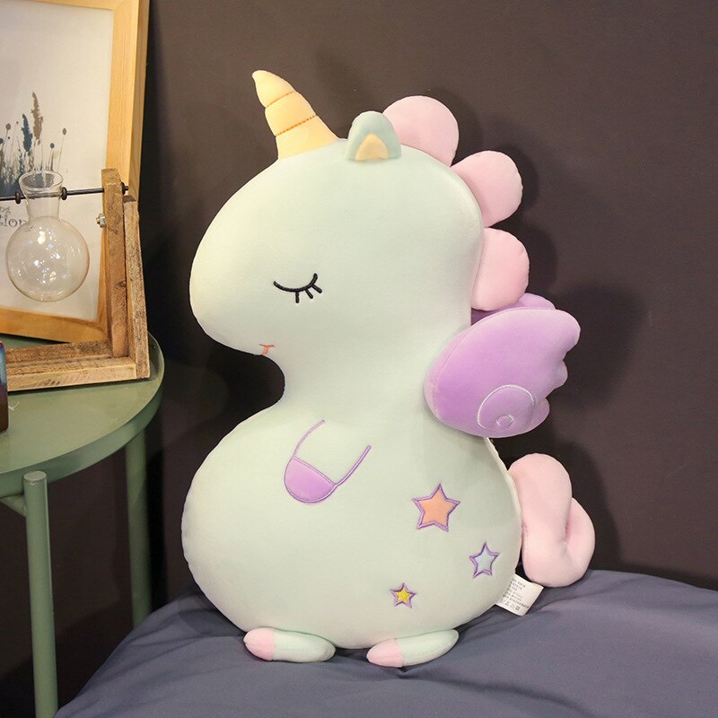 GRAN suave unicornio de peluche de juguete sofá almohada manta niña juguete de decoración del hogar para niños