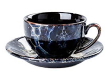 Moro glødende klassisk luksus porselen kopp og tallerken keramikk enkle te sett kaffekopper tazas para kafe kjøkkenutstyr: Stil 1