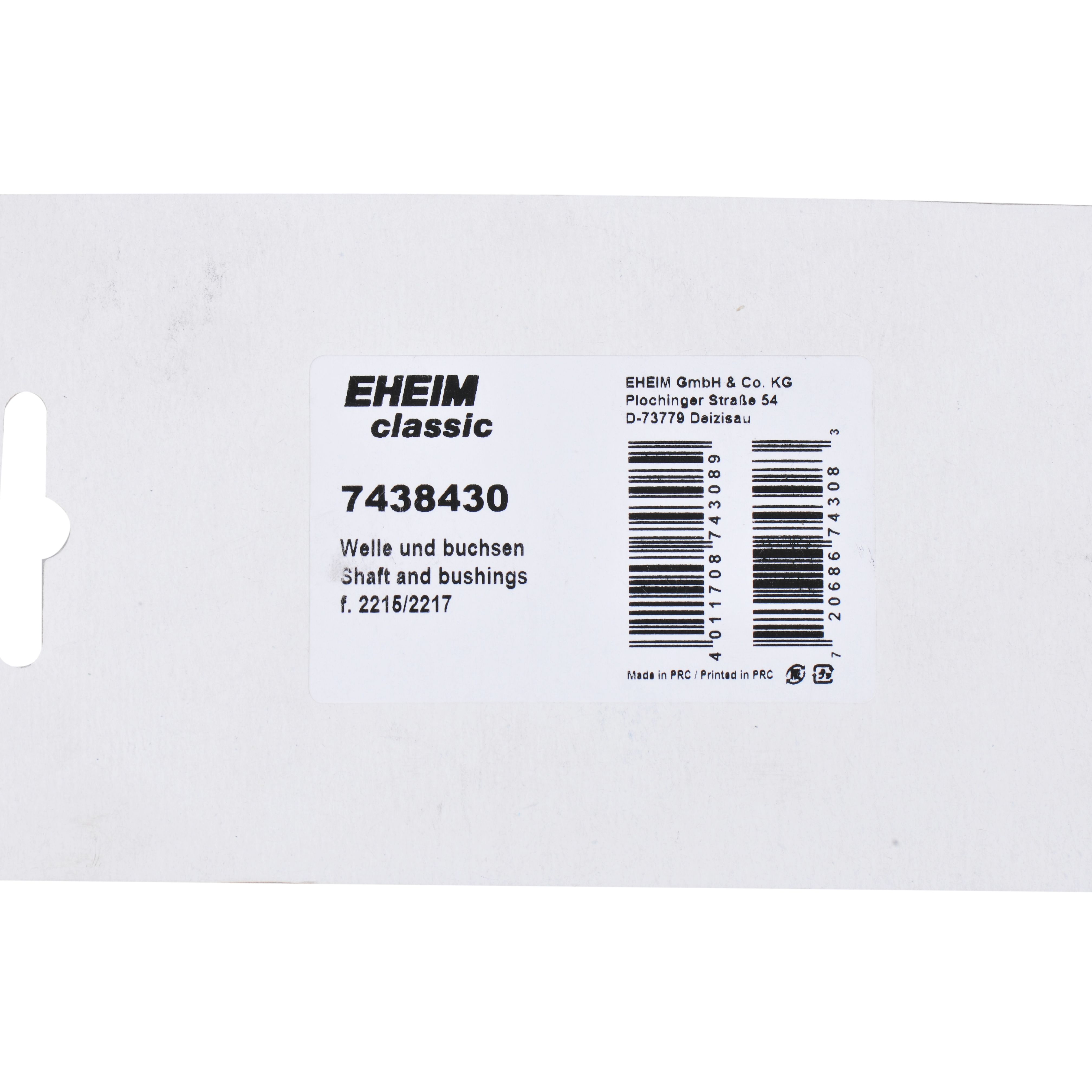 EHEIM External filter -classic 2211/2213/2215/2217 Shaft with bushings
