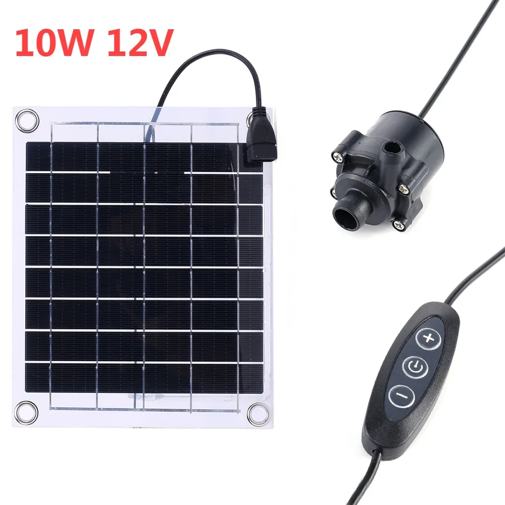 50W 800L/H DC 12V Waterfall Fountain Garden Pond Decor Solar Water Pump Kits: 6V