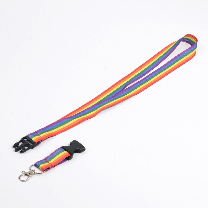 Regenboog Mobiele Telefoon Bandjes Hals Lanyards Voor Sleutels Id Kaart Mobiele Telefoon Usb Houder Hang Touw Singels