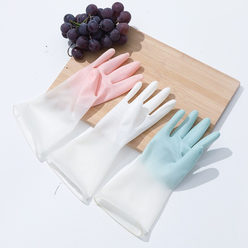 Kitchen Dishwashing Gloves Household Rubber Gloves Waterproof Anti-Hook Break Rubber Leather Durable Housework Glove
