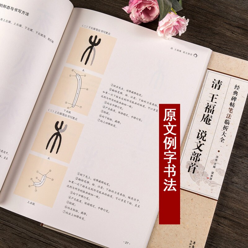 An Analysis of Rubbing Writing Skills Wang Fu'an Speaking Radicals Brush Calligraphy Copybook Seal Script Introductory