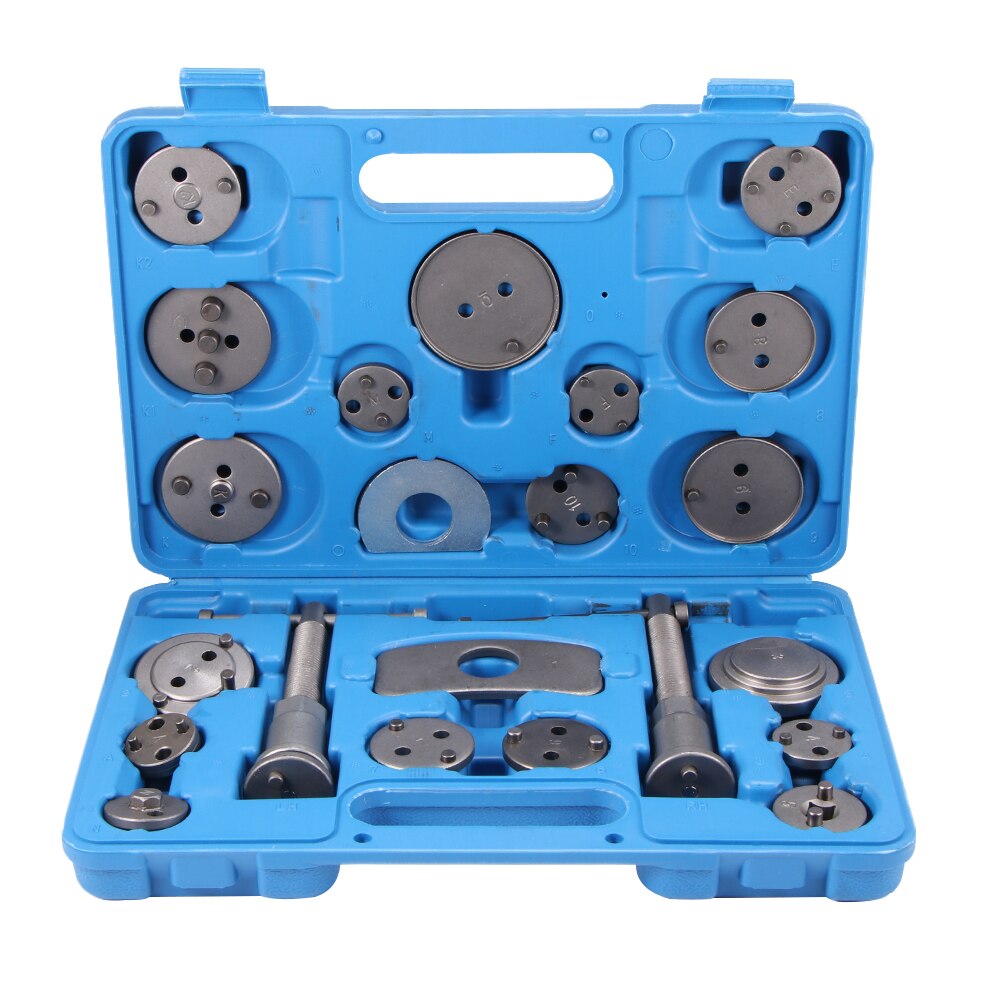 22PCS Universal Disc Brake Caliper Tool Set carbon steel Brake Pad Pump Piston Wind Back Tool Kit Car Repair Tool Hand Toolbox