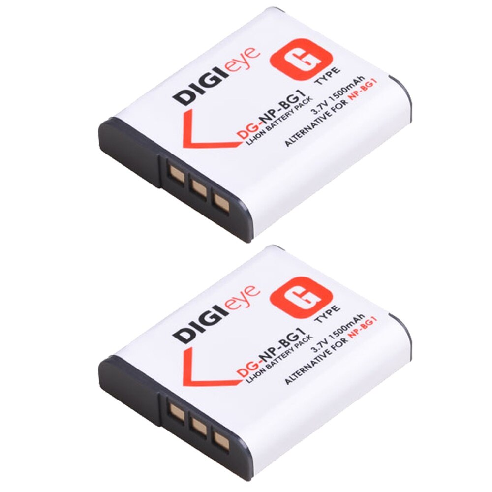 NP-BG1 NP-FG1 NPBG1 NP BG1 Battery + LED Dual USB Charger for Sony Cyber-Shot DSC-H7,DSC-H9,DSC-H10,DSC-H20,DSC-H50,DSC-H55: 2 battery