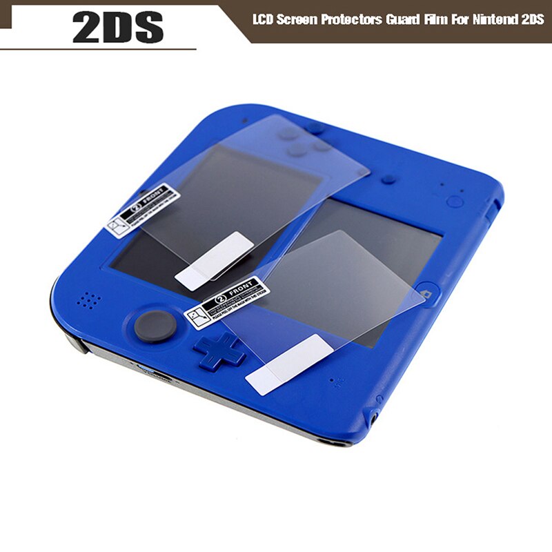 2 Teile/satz LCD Anzeige-schutzfolien Schutz Film Für Nintend 2DS Klar berühren Schützen Schutz oben + HD schutzhülle Boden Dichtung Film