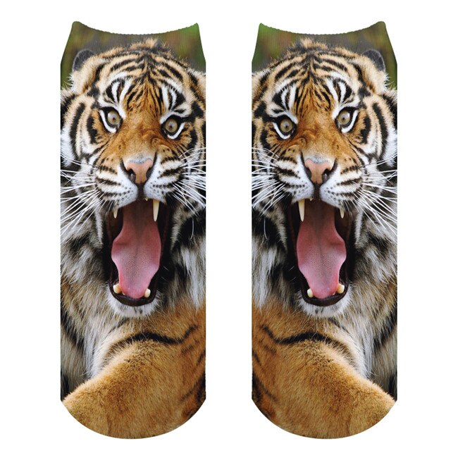 BAEKADOO Unisex Casual algodón 3D dibujos animados impreso Calcetines: A123